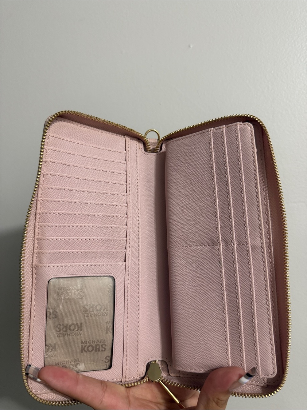 Michael Kors Blush Pink Pebbled Leather Satchel with Wallet - Picture 3 of 5